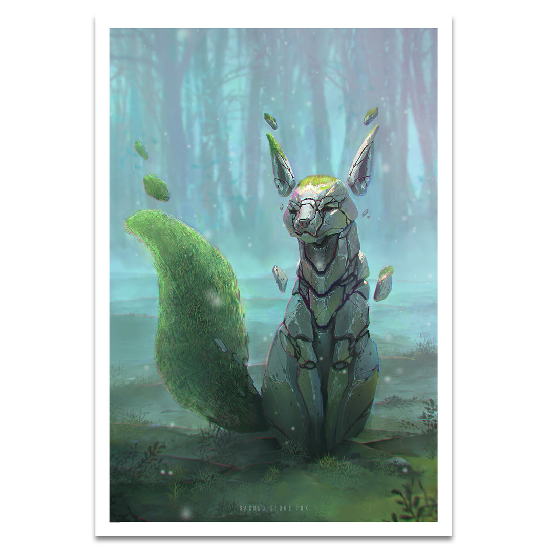 Sacred Stone Fox Print