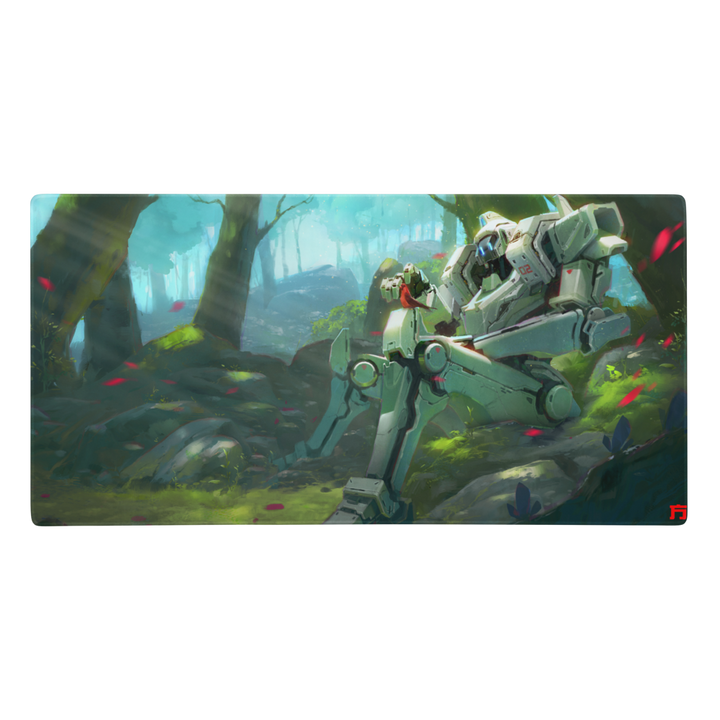 Forest Robot XXL Desk Mat