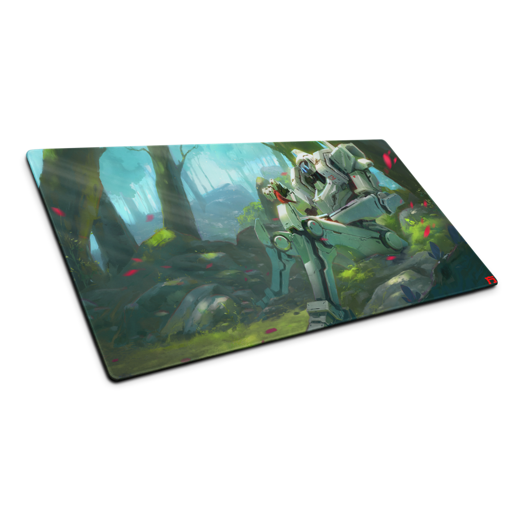 Forest Robot XXL Desk Mat