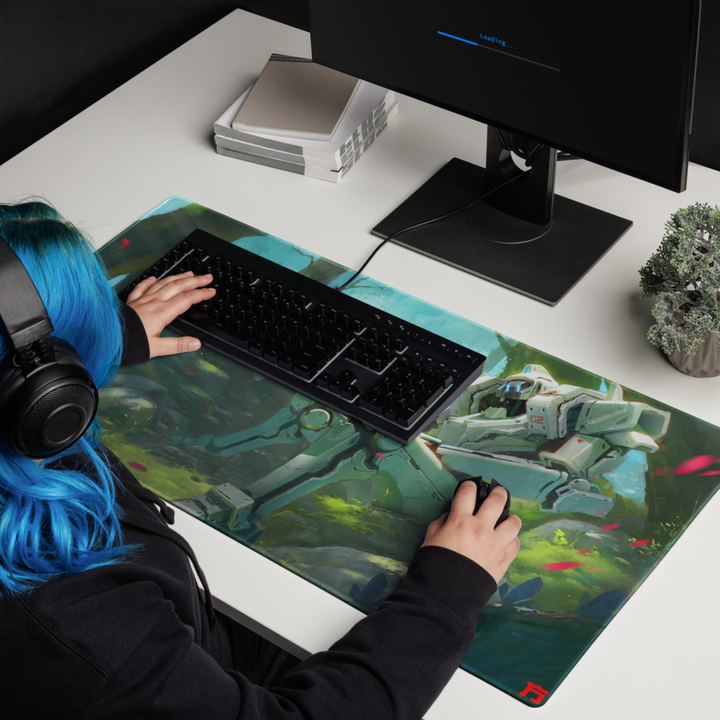 Forest Robot XXL Desk Mat